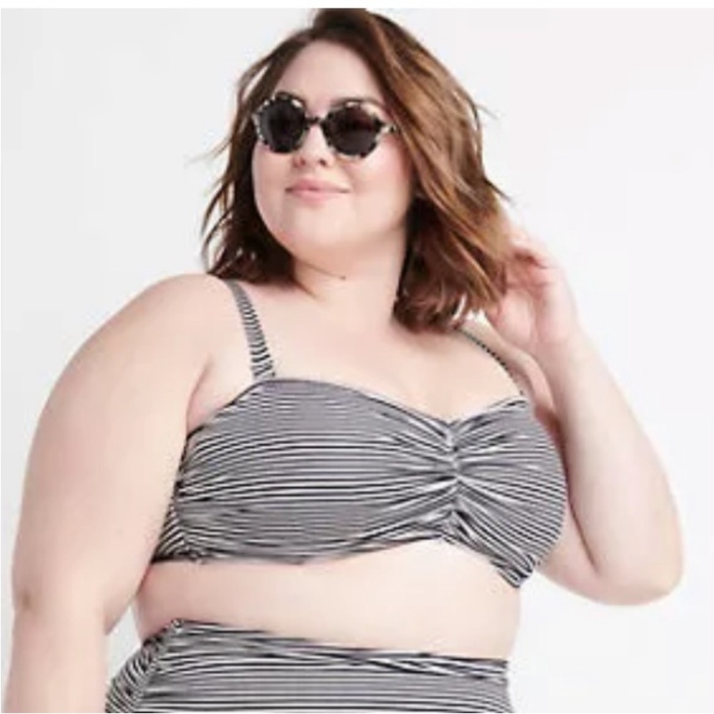 New Bikini Swim Skirt Set Ryllace Striped Plus Swimsuit 18 20